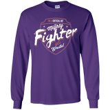 T-Shirts Purple / YS Fighter Youth Long Sleeve T-Shirt