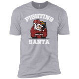 T-Shirts Heather Grey / YXS Fighting Santa Boys Premium T-Shirt
