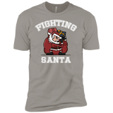 T-Shirts Light Grey / YXS Fighting Santa Boys Premium T-Shirt