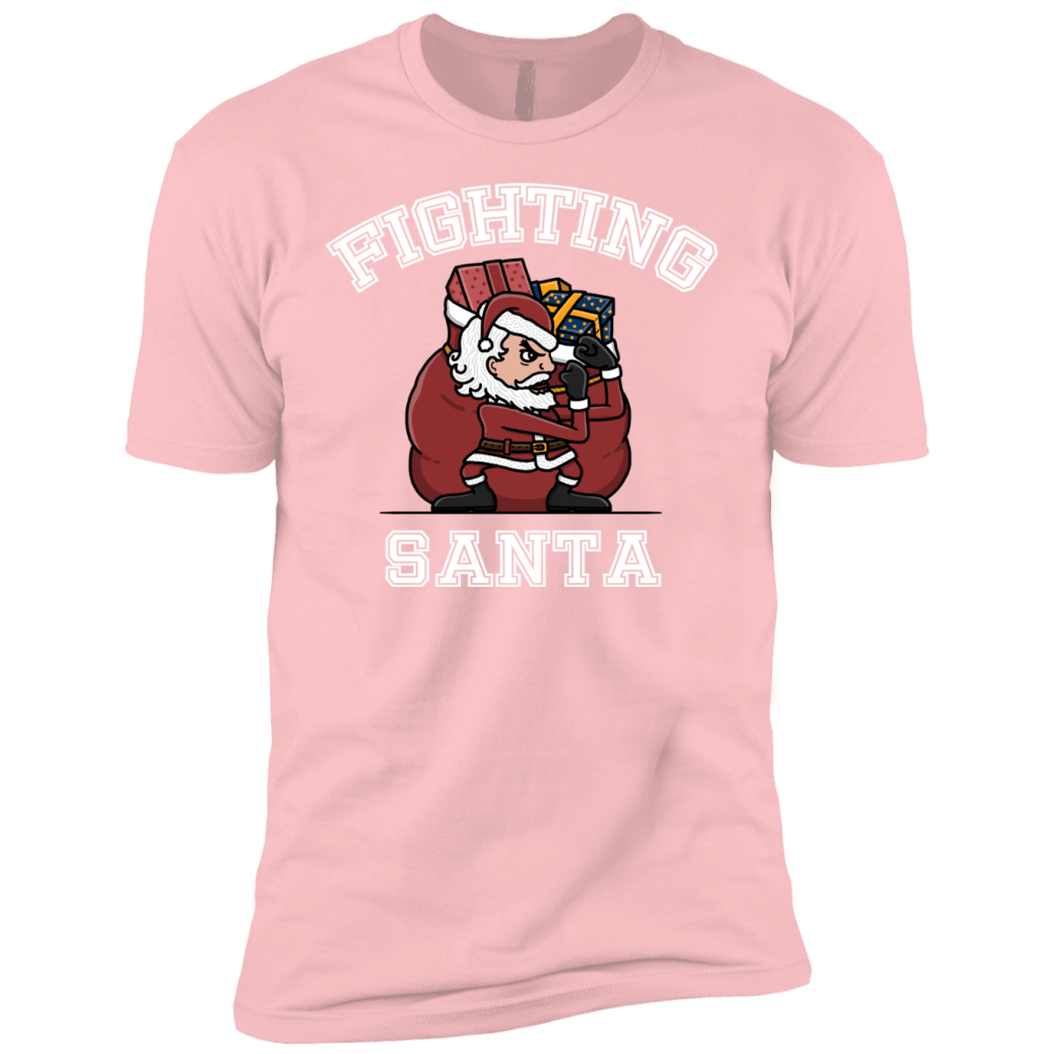 T-Shirts Light Pink / YXS Fighting Santa Boys Premium T-Shirt