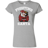 T-Shirts Sport Grey / S Fighting Santa Junior Slimmer-Fit T-Shirt