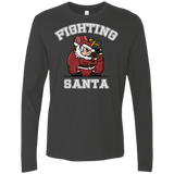 T-Shirts Heavy Metal / S Fighting Santa Men's Premium Long Sleeve