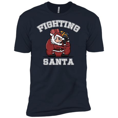 T-Shirts Midnight Navy / X-Small Fighting Santa Men's Premium T-Shirt