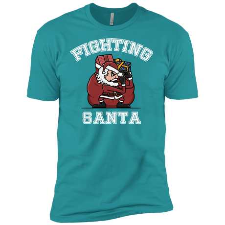 T-Shirts Tahiti Blue / X-Small Fighting Santa Men's Premium T-Shirt