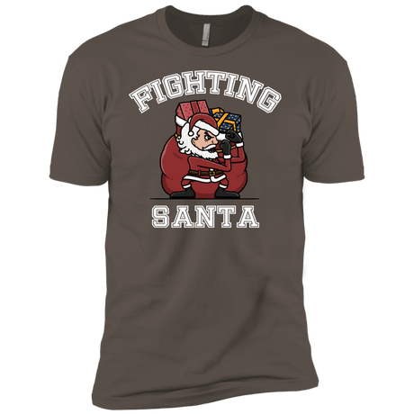 T-Shirts Warm Grey / X-Small Fighting Santa Men's Premium T-Shirt