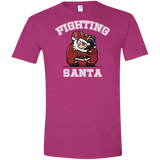 T-Shirts Antique Heliconia / S Fighting Santa Men's Semi-Fitted Softstyle