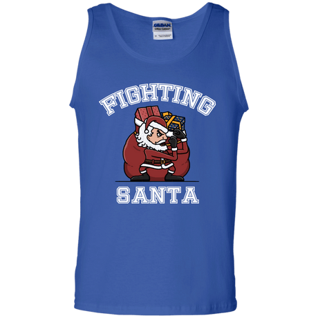 T-Shirts Royal / S Fighting Santa Men's Tank Top