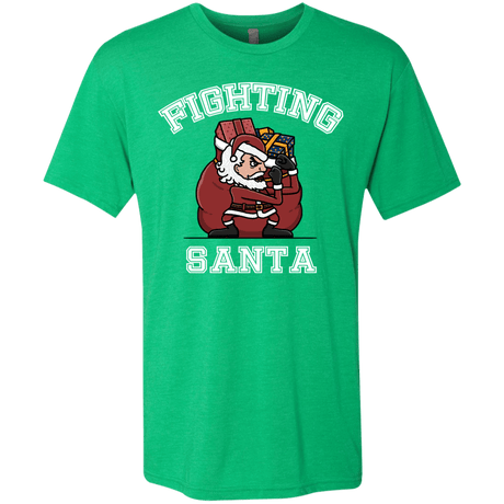 T-Shirts Envy / S Fighting Santa Men's Triblend T-Shirt