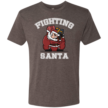 T-Shirts Macchiato / S Fighting Santa Men's Triblend T-Shirt