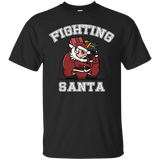 T-Shirts Black / S Fighting Santa T-Shirt