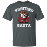 T-Shirts Dark Heather / S Fighting Santa T-Shirt