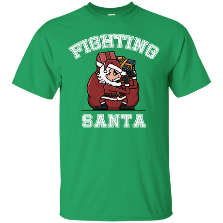T-Shirts Irish Green / S Fighting Santa T-Shirt