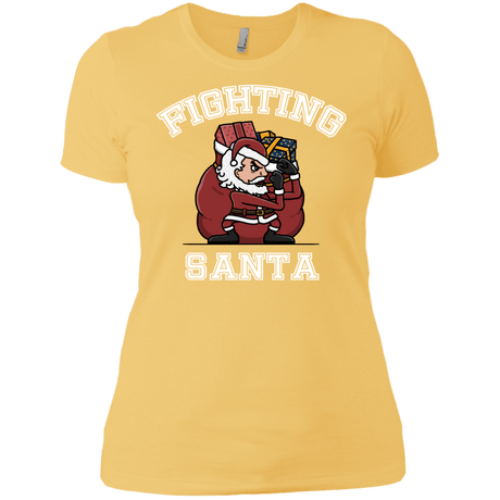 T-Shirts Banana Cream/ / X-Small Fighting Santa Women's Premium T-Shirt