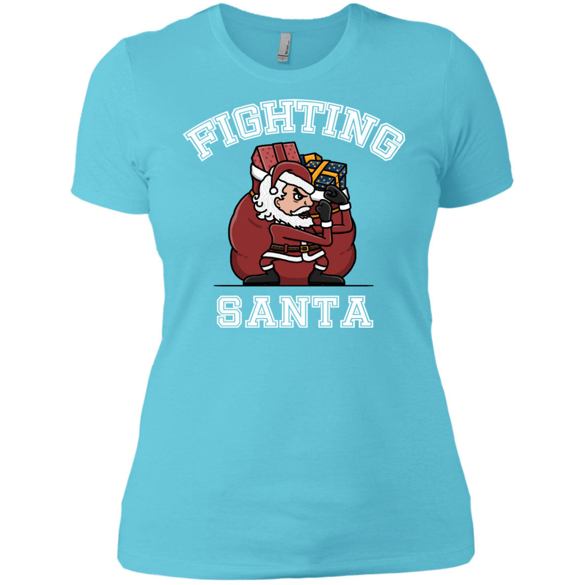 T-Shirts Cancun / X-Small Fighting Santa Women's Premium T-Shirt