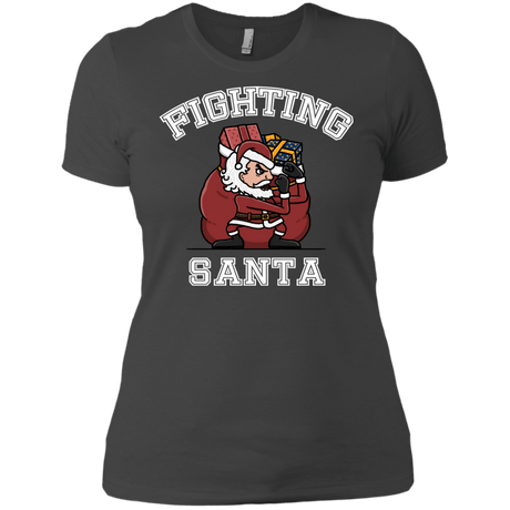 T-Shirts Heavy Metal / X-Small Fighting Santa Women's Premium T-Shirt