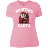 T-Shirts Light Pink / X-Small Fighting Santa Women's Premium T-Shirt