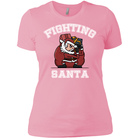T-Shirts Light Pink / X-Small Fighting Santa Women's Premium T-Shirt