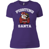 T-Shirts Purple Rush/ / X-Small Fighting Santa Women's Premium T-Shirt