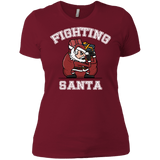 T-Shirts Scarlet / X-Small Fighting Santa Women's Premium T-Shirt