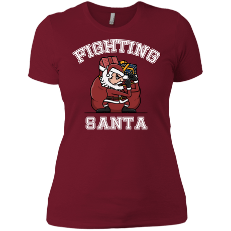 T-Shirts Scarlet / X-Small Fighting Santa Women's Premium T-Shirt