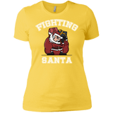 T-Shirts Vibrant Yellow / X-Small Fighting Santa Women's Premium T-Shirt