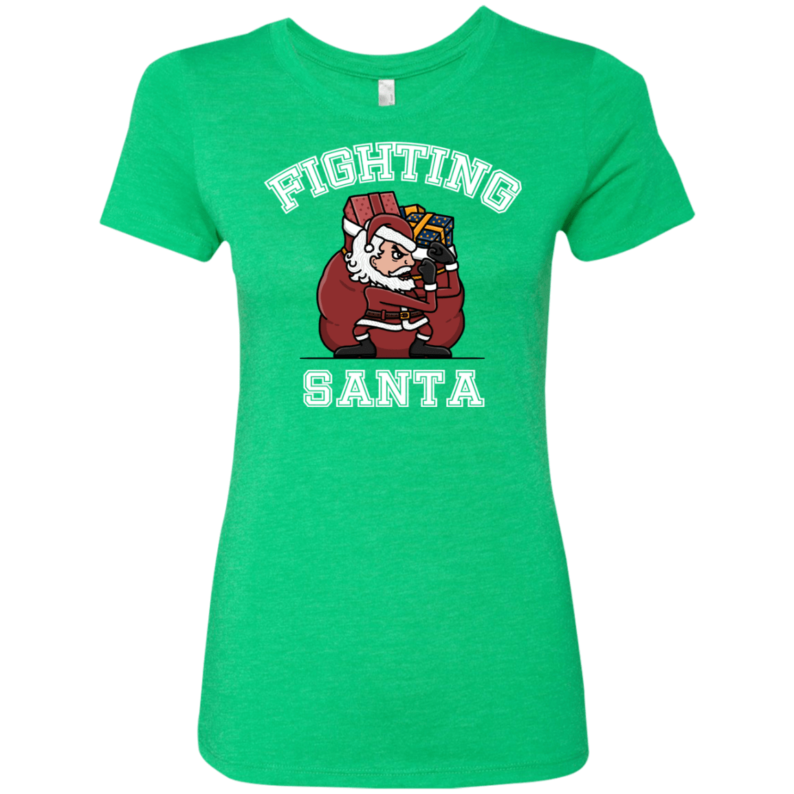 T-Shirts Envy / S Fighting Santa Women's Triblend T-Shirt