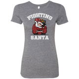 T-Shirts Premium Heather / S Fighting Santa Women's Triblend T-Shirt