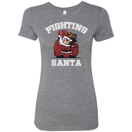 T-Shirts Premium Heather / S Fighting Santa Women's Triblend T-Shirt