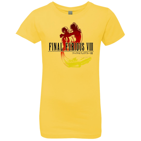 T-Shirts Vibrant Yellow / YXS Final Furious 8 Girls Premium T-Shirt