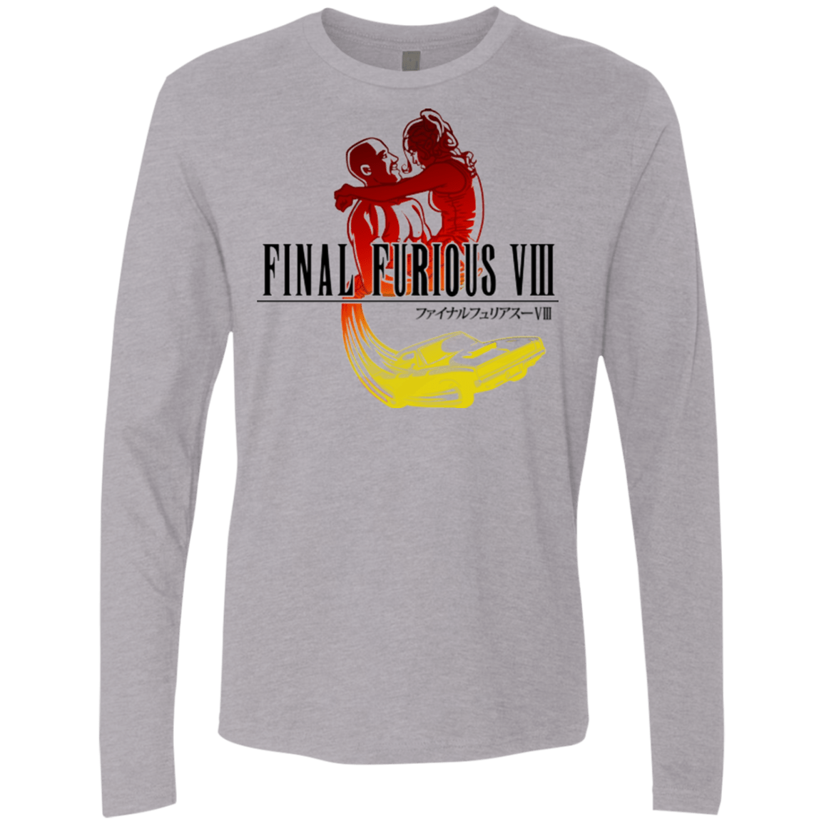 T-Shirts Heather Grey / Small Final Furious 8 Men's Premium Long Sleeve