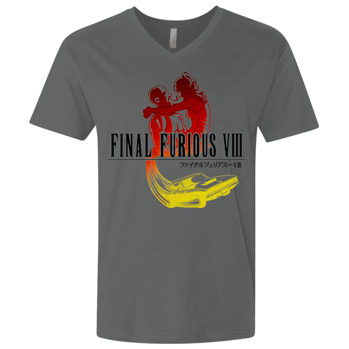 T-Shirts Heavy Metal / X-Small Final Furious 8 Men's Premium V-Neck