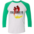 T-Shirts Heather White/Envy / X-Small Final Furious 8 Men's Triblend 3/4 Sleeve