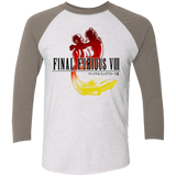 T-Shirts Heather White/Vintage Grey / X-Small Final Furious 8 Men's Triblend 3/4 Sleeve