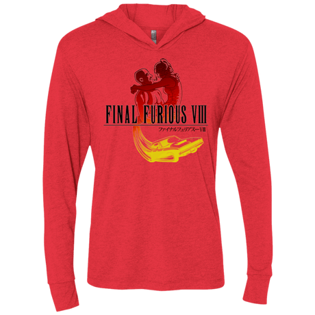 T-Shirts Vintage Red / X-Small Final Furious 8 Triblend Long Sleeve Hoodie Tee