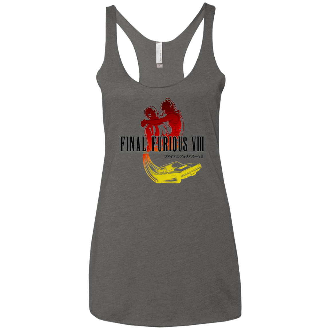T-Shirts Premium Heather / X-Small Final Furious 8 Women's Triblend Racerback Tank