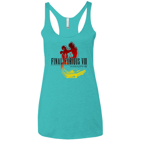 T-Shirts Tahiti Blue / X-Small Final Furious 8 Women's Triblend Racerback Tank