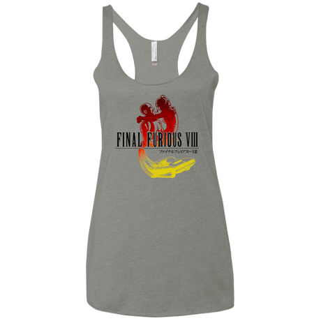 T-Shirts Venetian Grey / X-Small Final Furious 8 Women's Triblend Racerback Tank