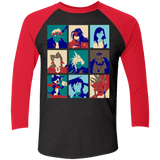 T-Shirts Vintage Black/Vintage Red / X-Small Final Pop Men's Triblend 3/4 Sleeve