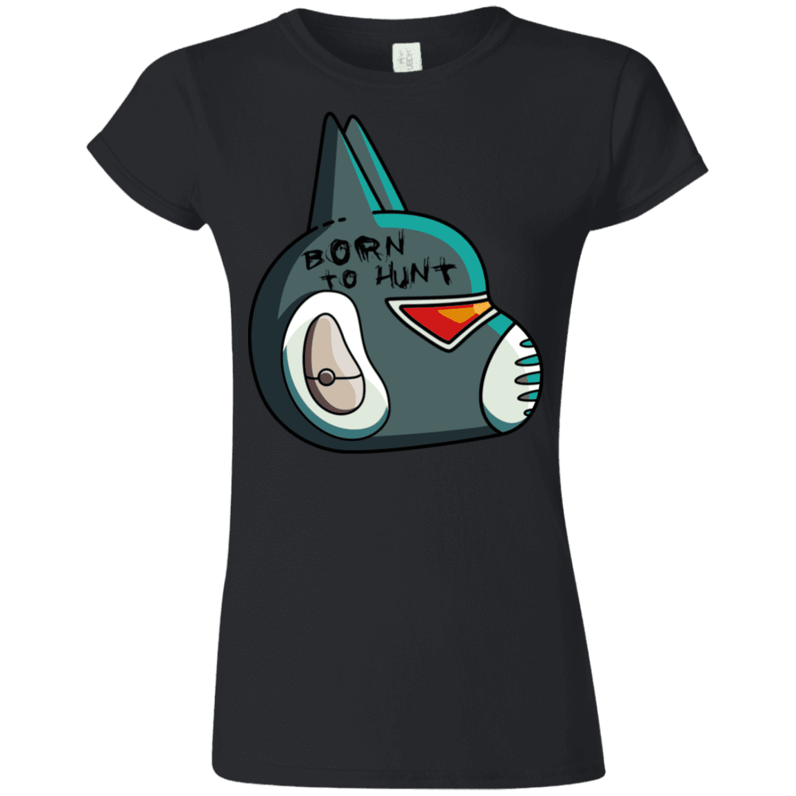 T-Shirts Black / S Final Space Avocato Born To Hunt Junior Slimmer-Fit T-Shirt