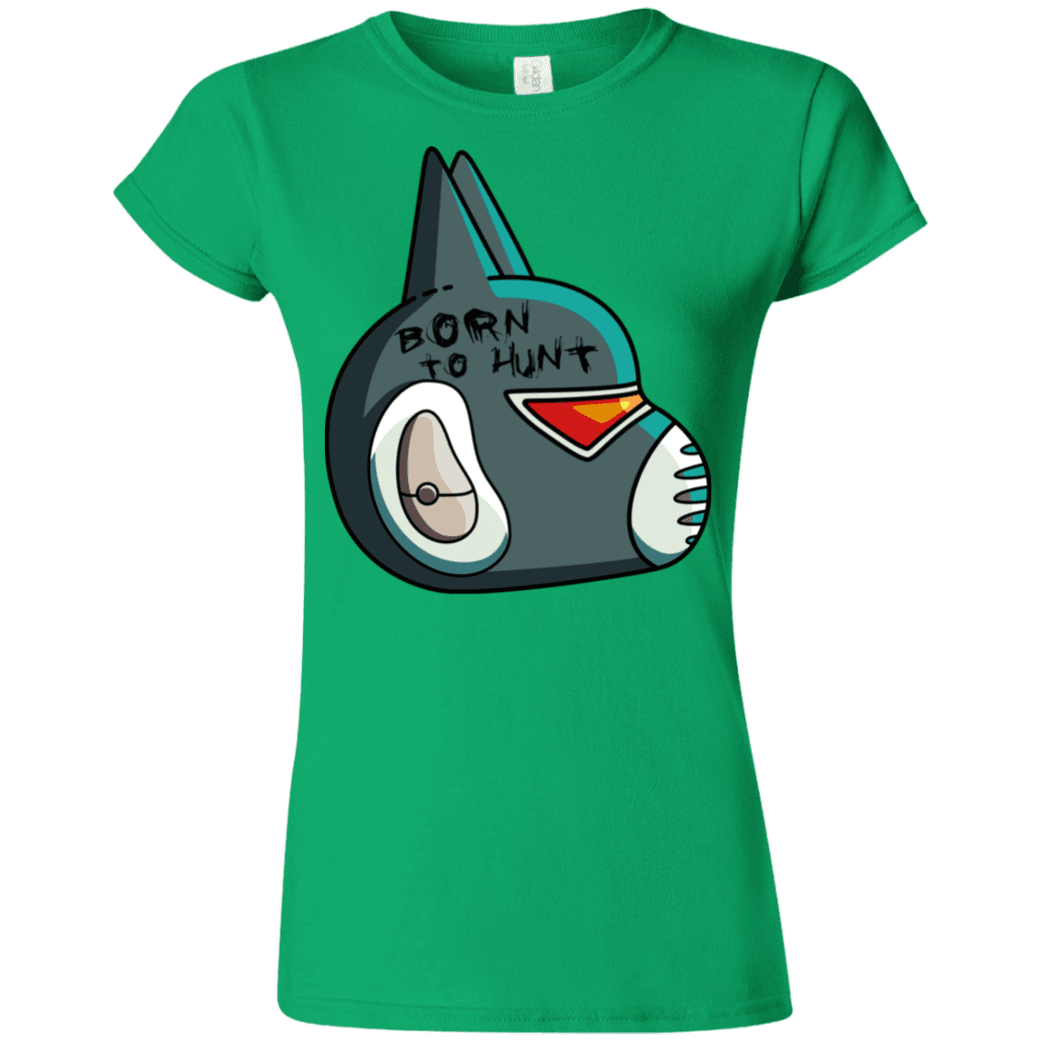 T-Shirts Irish Green / S Final Space Avocato Born To Hunt Junior Slimmer-Fit T-Shirt