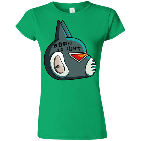 T-Shirts Irish Green / S Final Space Avocato Born To Hunt Junior Slimmer-Fit T-Shirt