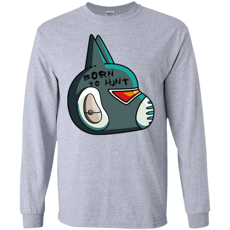 T-Shirts Sport Grey / S Final Space Avocato Born To Hunt Men's Long Sleeve T-Shirt