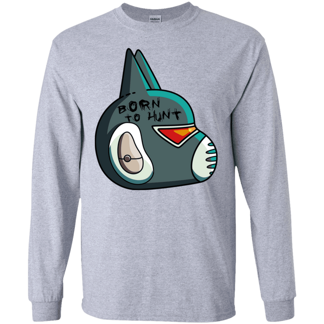 T-Shirts Sport Grey / S Final Space Avocato Born To Hunt Men's Long Sleeve T-Shirt