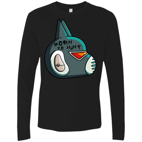 T-Shirts Black / S Final Space Avocato Born To Hunt Men's Premium Long Sleeve
