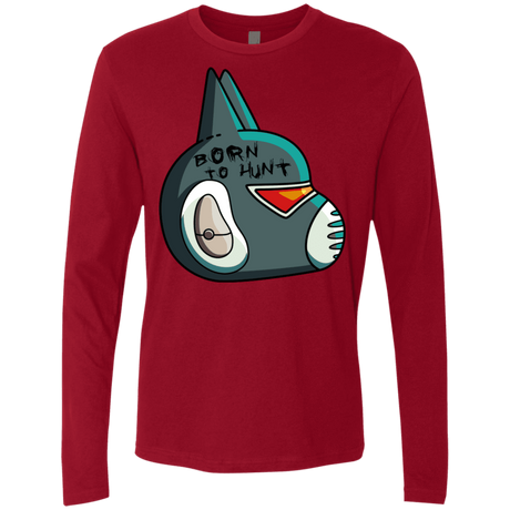 T-Shirts Cardinal / S Final Space Avocato Born To Hunt Men's Premium Long Sleeve