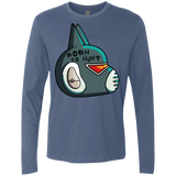 T-Shirts Indigo / S Final Space Avocato Born To Hunt Men's Premium Long Sleeve