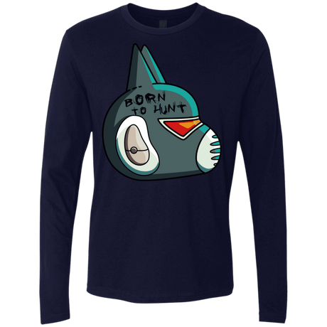 T-Shirts Midnight Navy / S Final Space Avocato Born To Hunt Men's Premium Long Sleeve