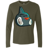 T-Shirts Military Green / S Final Space Avocato Born To Hunt Men's Premium Long Sleeve