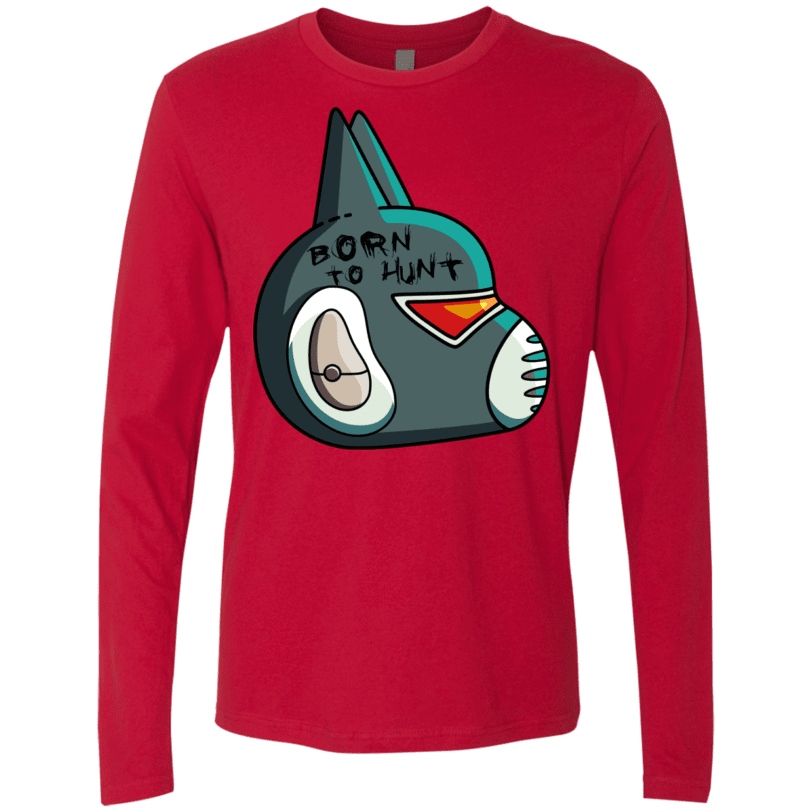 T-Shirts Red / S Final Space Avocato Born To Hunt Men's Premium Long Sleeve