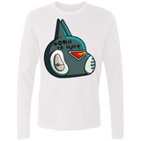 T-Shirts White / S Final Space Avocato Born To Hunt Men's Premium Long Sleeve